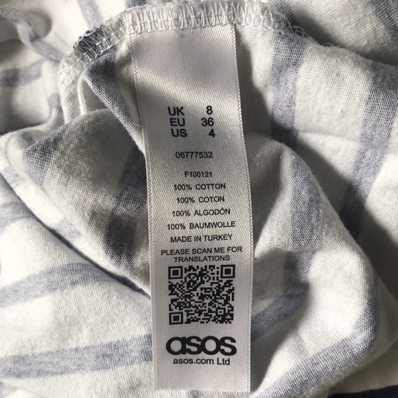 ASOS striped maternity shirt, size 4 - Picture 6 of 6